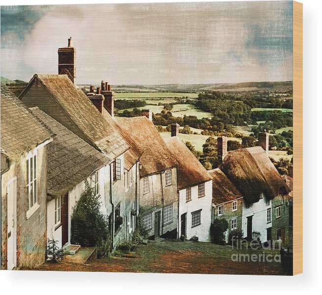 Digital Art Wood Print featuring the photograph A Past Revisited by Edmund Nagele FRPS
