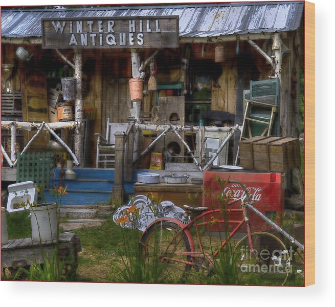 Antiques Wood Print featuring the photograph Antiques by Alana Ranney