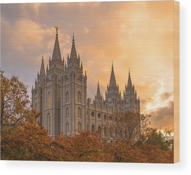 Utah Wood Print featuring the photograph Autumn Splendor by Dustin LeFevre