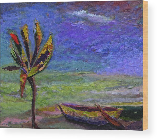 Bahamas Wood Print featuring the painting Bahamas dreaming... by Julianne Felton