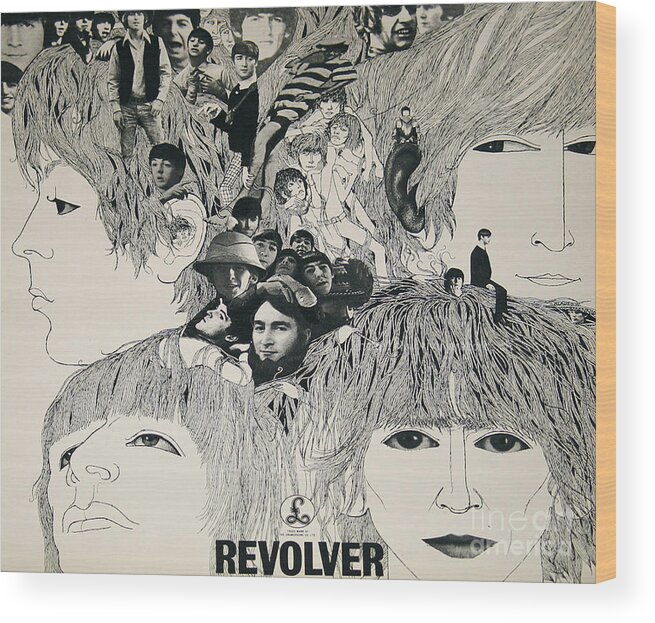 Beat Wood Print featuring the photograph Beatles Revolver by Action
