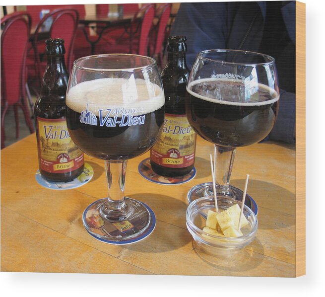 Foods Wood Print featuring the photograph Belgium Stout by Gerry Bates