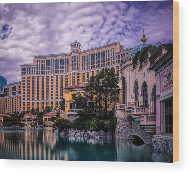 Tags Wood Print featuring the photograph Bellagio by Chris Bordeleau