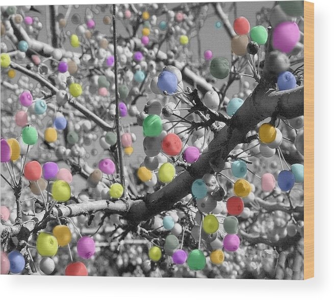 Tree Wood Print featuring the photograph Berry Fantasy  by Raymond Earley