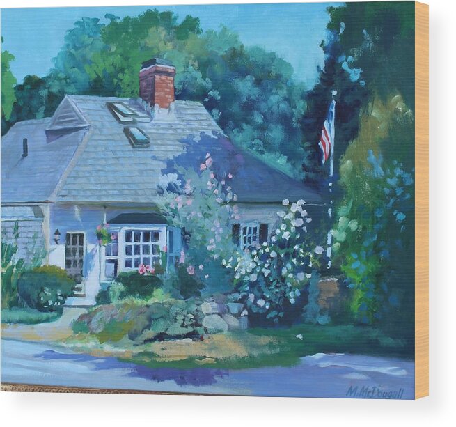  Wood Print featuring the painting Beverly Cove by Michael McDougall