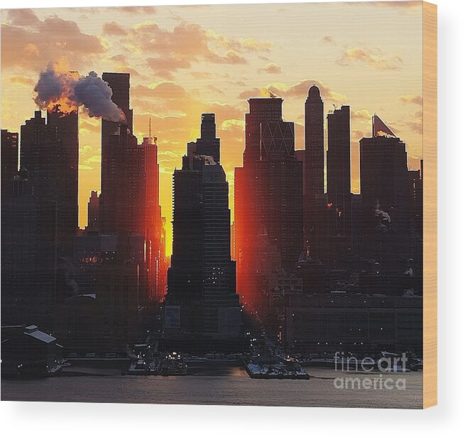 Blazing Wood Print featuring the photograph Blazing Morning Sun by Lilliana Mendez