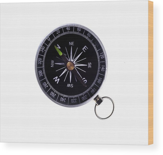 Cardinal Directions Wood Print featuring the photograph Compass by Cordelia Molloy