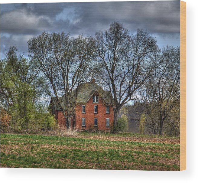 Brick House Wood Print featuring the photograph Country Home by Thomas Young
