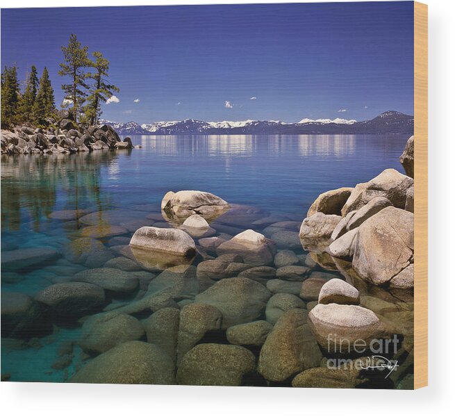 Lake Tahoe Wood Print featuring the photograph Deep Looks by Vance Fox
