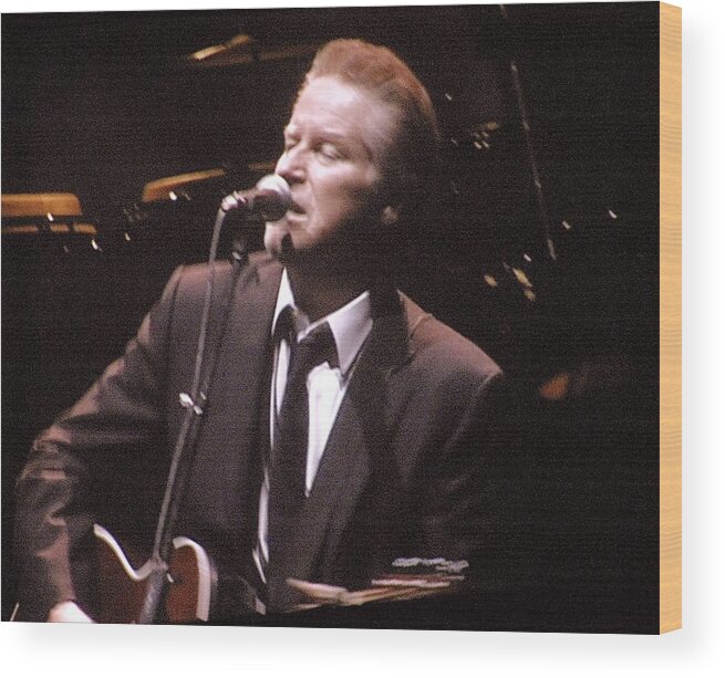 Don Henley Wood Print featuring the painting Don Henley by Melinda Saminski