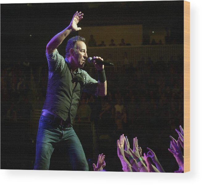 Springsteen Wood Print featuring the photograph Faith Will Be Rewarded-Color by Jeff Ross