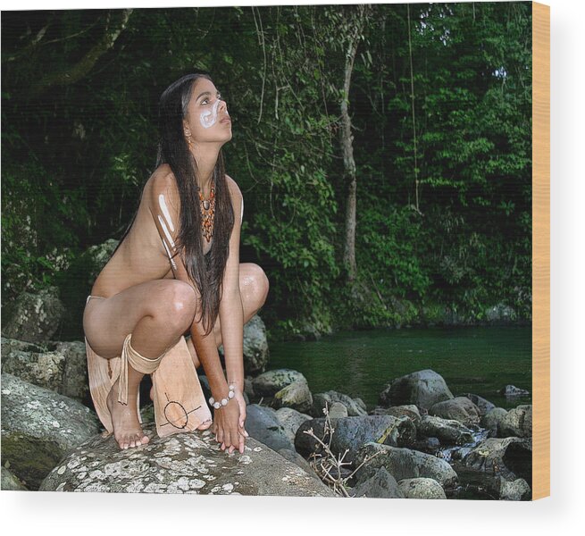 Koa Feliciano Wood Print featuring the photograph Forest Nymph by Koa Feliciano