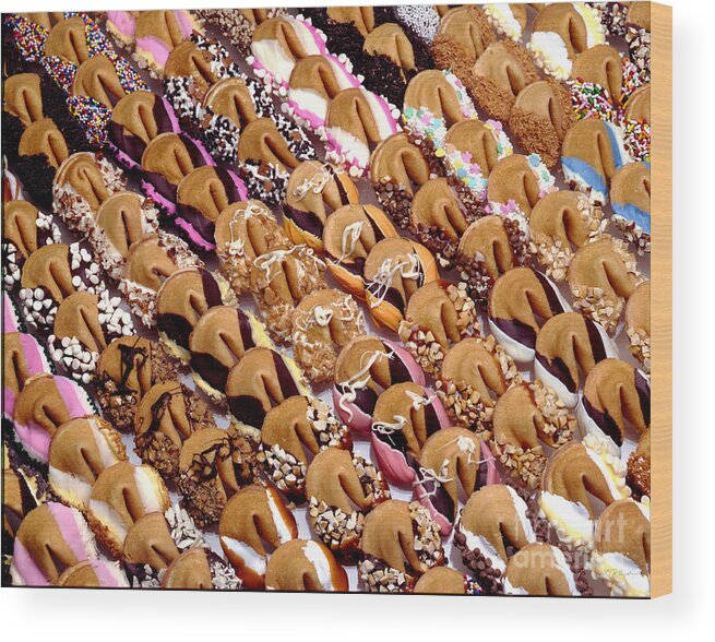 #fortune Wood Print featuring the photograph Fortune Cookies by Iris Richardson
