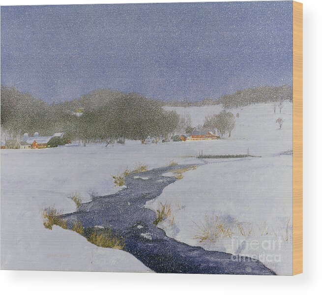 Vermont Wood Print featuring the painting Four O'Clock Milk by Candace Lovely