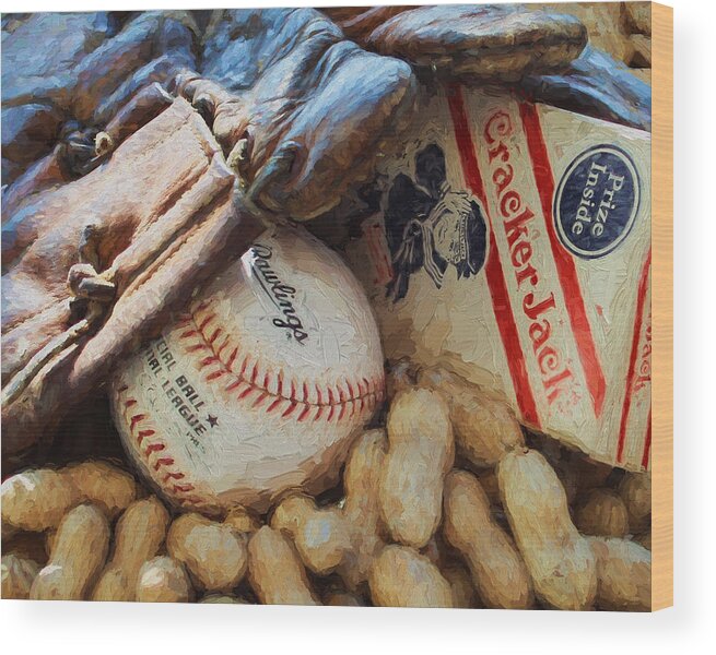 Baseball Wood Print featuring the photograph Fundamentals by John Freidenberg