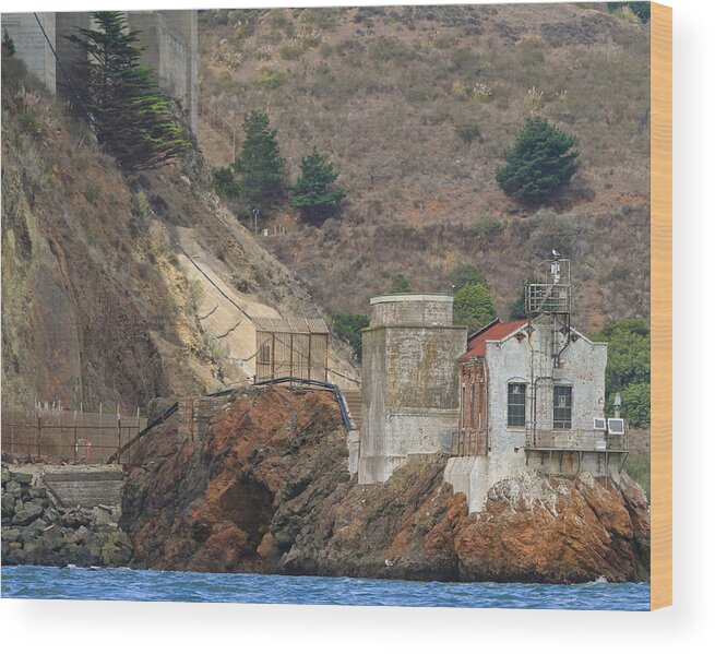 Marin Wood Print featuring the photograph Golden Gate North Tower by Steven Lapkin