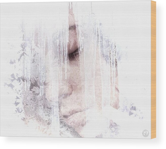 Woman Wood Print featuring the digital art Hibernation by Gun Legler