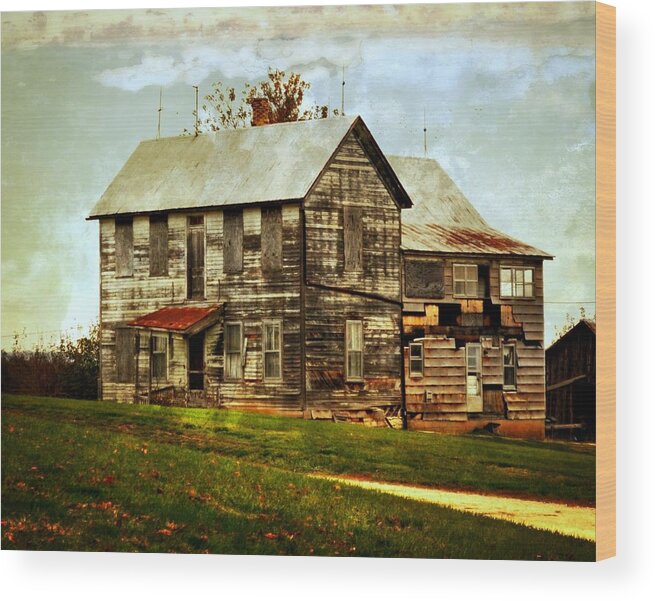 Rustic Wood Print featuring the photograph Homestead by Marty Koch