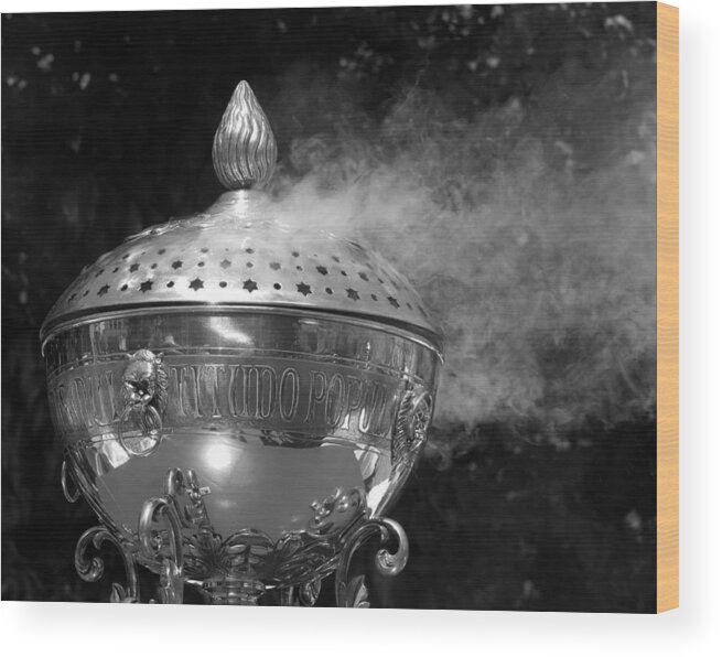 Incense Wood Print featuring the photograph Insence and a incensory by Jolly Van der Velden