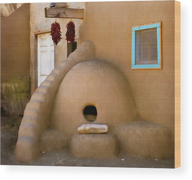 New Mexico Wood Print featuring the photograph Indian hearth by Marilyn Hunt