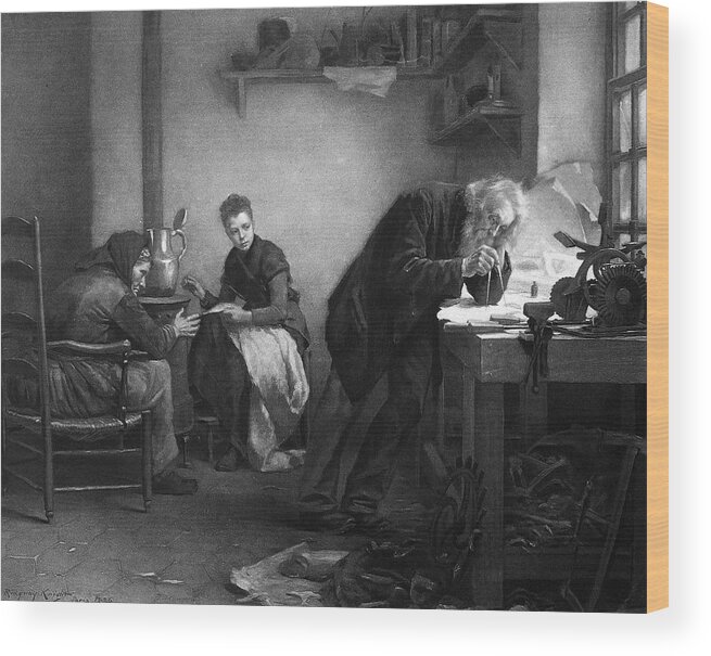 19th Century Wood Print featuring the painting Inventor, 19th Century by Granger