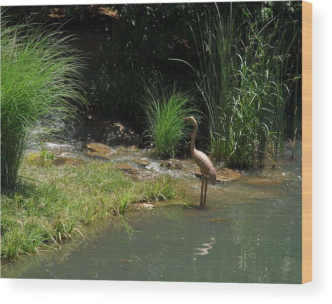 Water Wood Print featuring the photograph Japanese Gardens No. 1 by Lena Wilhite