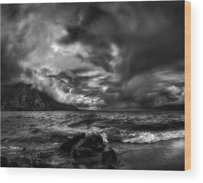 Yukon Wood Print featuring the photograph Just Before The Storm ... by Yvette Depaepe
