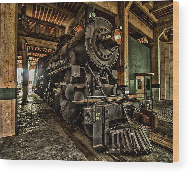 Locomotive Wood Print featuring the photograph Locomotive by Kevin Senter