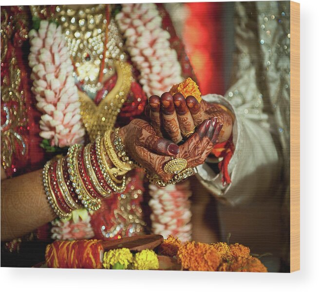 Bridegroom Wood Print featuring the photograph Marwari Indian Wedding by All Right Reserved. Jonak Photography