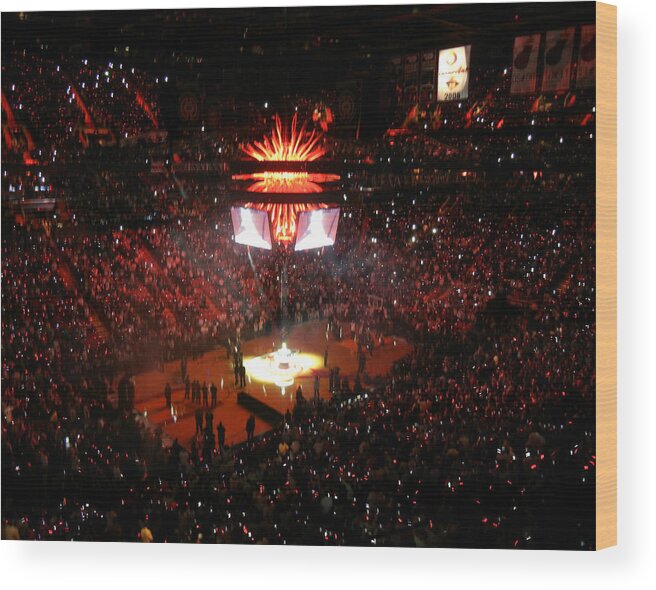 Miami Wood Print featuring the photograph Miami Heat by Culture Cruxxx