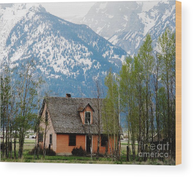 Home Wood Print featuring the photograph Mountain Retreat by Patricia Januszkiewicz