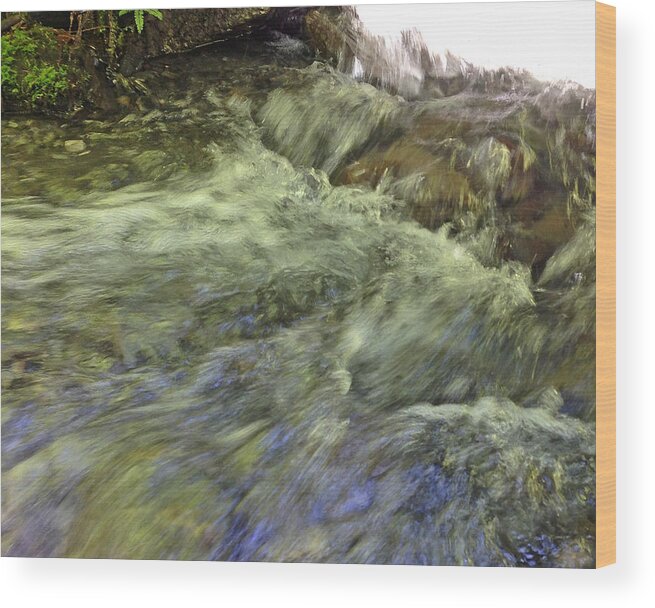 Water Wood Print featuring the photograph Moving Water by Kate Gibson Oswald