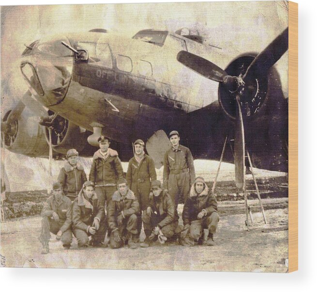 B-17 Bomber Wood Print featuring the photograph The B17 Off Limits 1942 by Dave Farrow