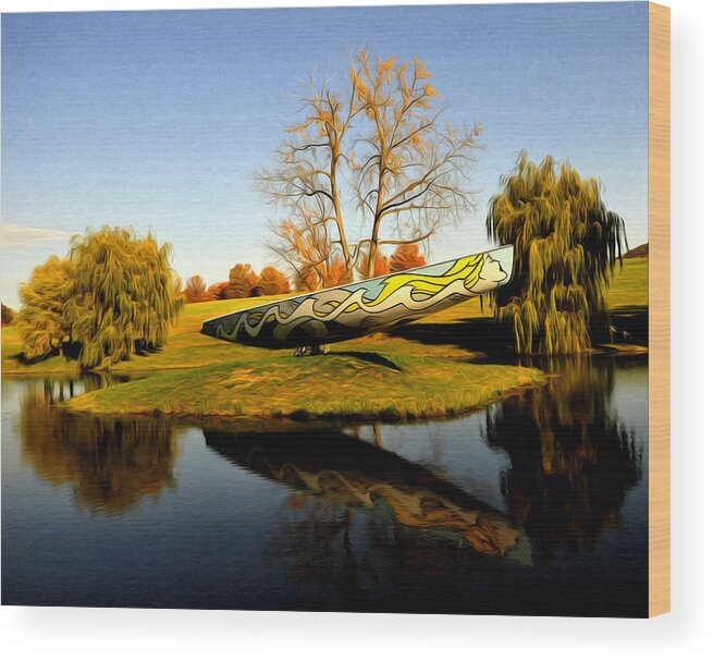 Fall Wood Print featuring the photograph On Dry Land by Terry Cosgrave