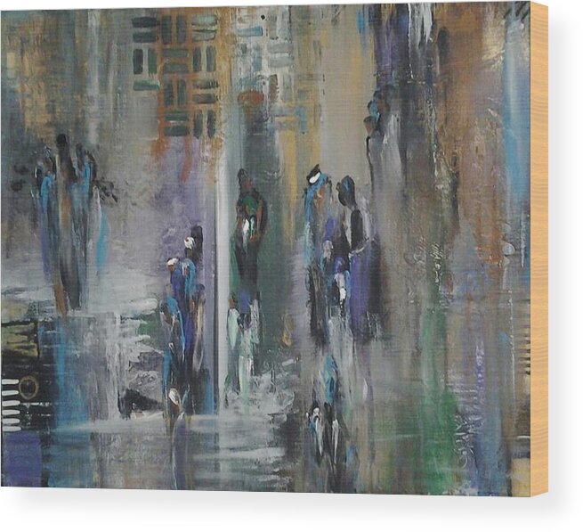 Impressionistic Art Wood Print featuring the painting Evangelism #1 by Kelly M Turner