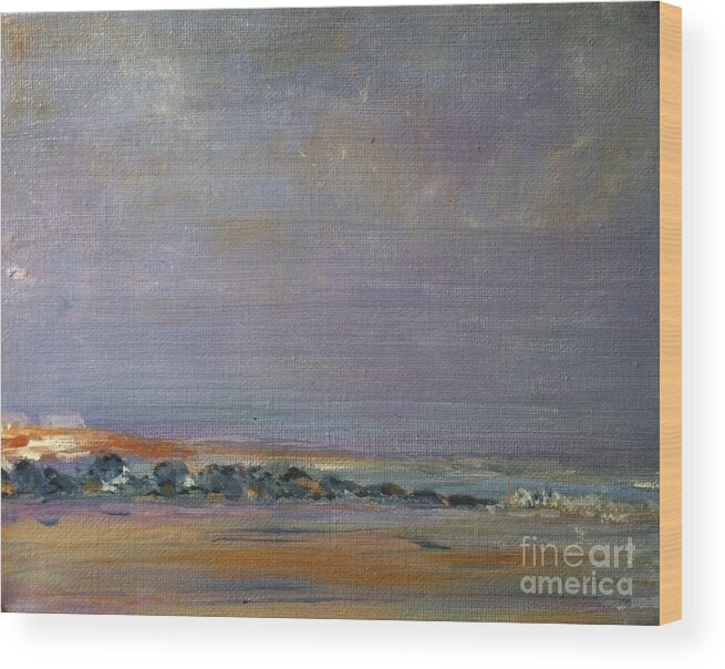 Plum Island Wood Print featuring the painting Plum Island State of Mind by Jacqui Hawk