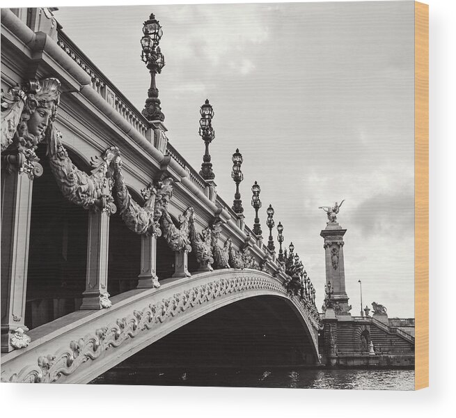 Pont Alexandre Iii Wood Print featuring the photograph Pont Alexandre III by Melanie Alexandra Price