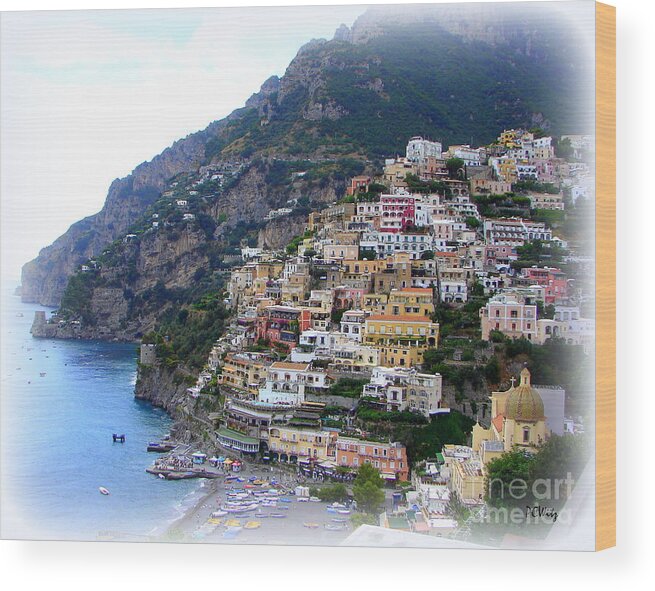 Italy Wood Print featuring the photograph Positano Italy by Patrick Witz