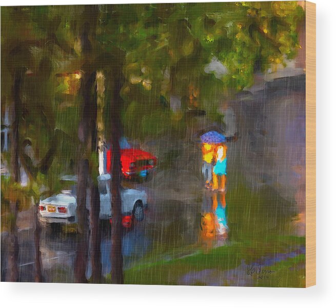 Cuba Wood Print featuring the photograph Raindrops at Cuba by Juan Carlos Ferro Duque