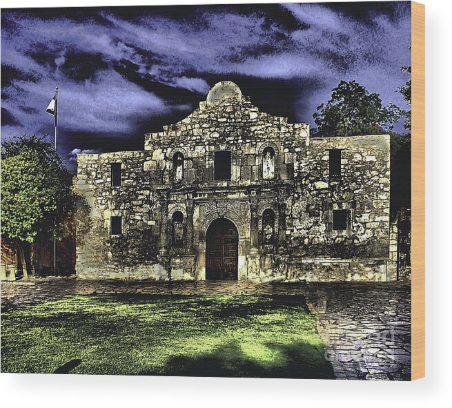 Landscape Wood Print featuring the photograph San Antonio E by Ken Frischkorn
