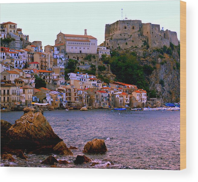 Italy Wood Print featuring the photograph Scylla Italy by Caroline Stella