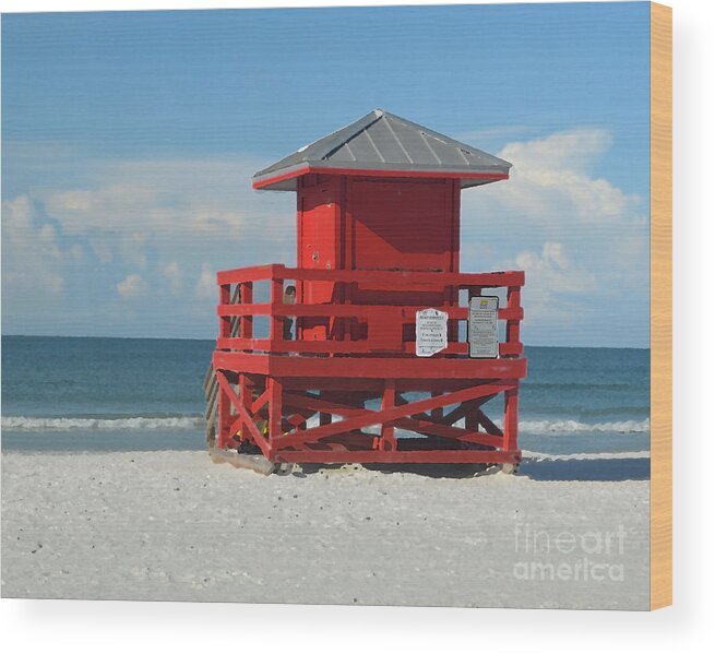 Florida Wood Print featuring the photograph Siesta Key Beach 3 by Robert Suggs