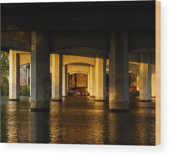 South First Street Bridge Wood Print featuring the photograph South 1st St. Bridge by James Granberry