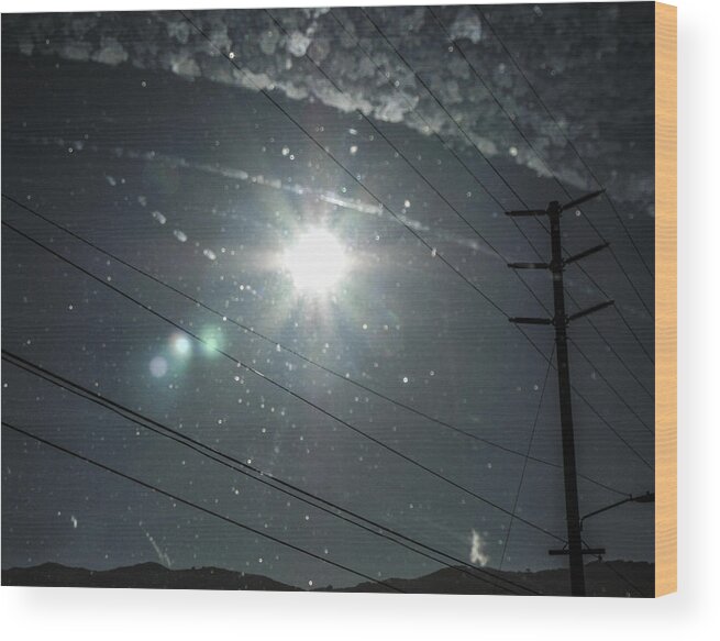 Rebecca Dru Photography Wood Print featuring the photograph Sun Spears by Rebecca Dru