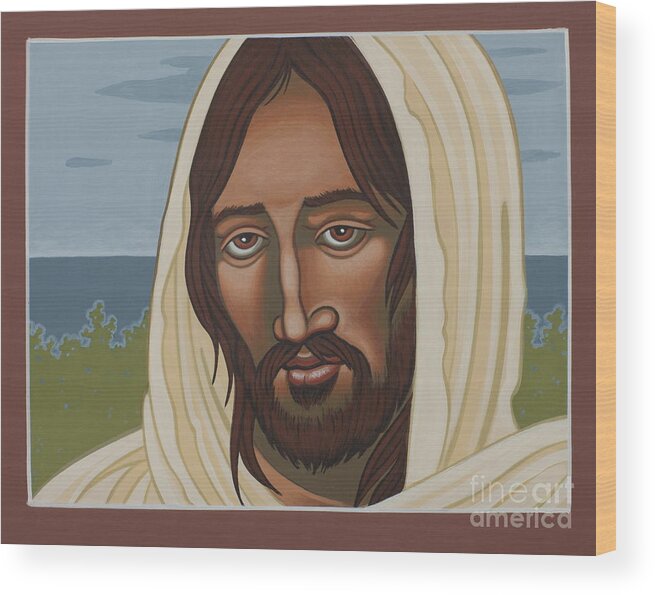 Jesus Wood Print featuring the painting The Galilean Jesus 266 by William Hart McNichols