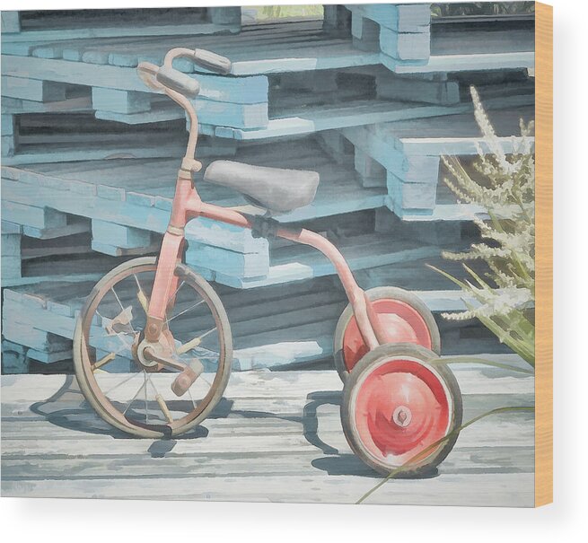 Tricycle Wood Print featuring the photograph The Joy of Tricycles by Steve Taylor