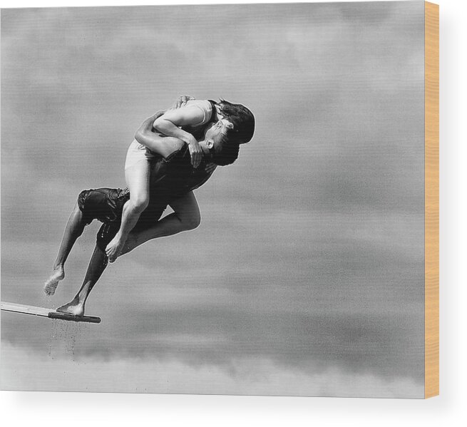 Acrobates Wood Print featuring the photograph The Point Of No Return by Tatyana Druz