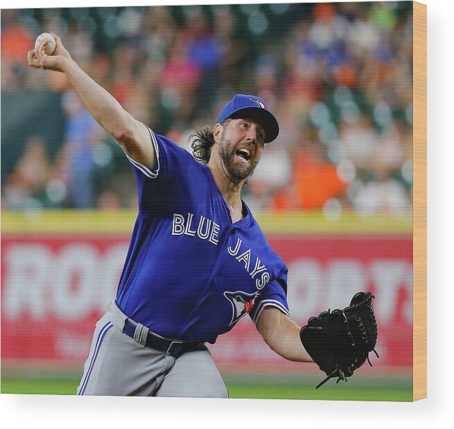 Three Quarter Length Wood Print featuring the photograph Toronto Blue Jays V Houston Astros by Bob Levey