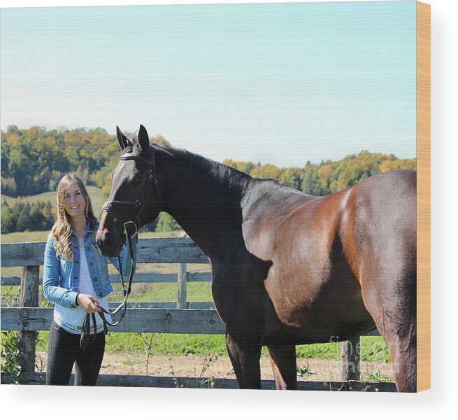  Wood Print featuring the photograph Vanessa Fritz 39 by Life With Horses