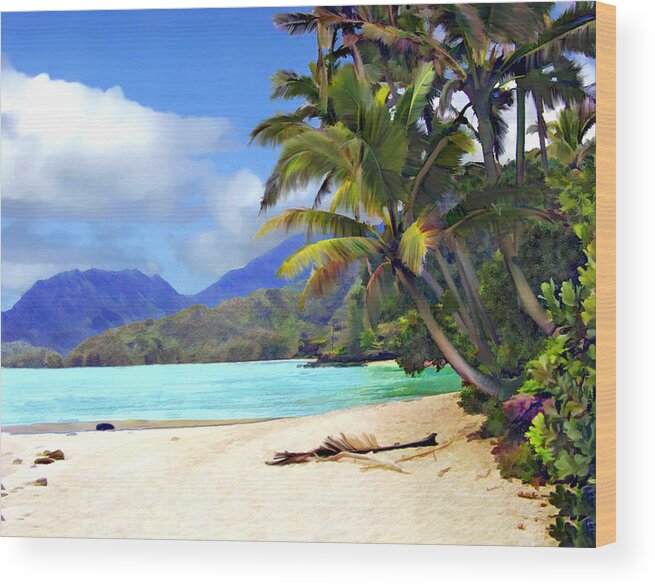 Hawaii Wood Print featuring the photograph View from Waicocos by Kurt Van Wagner